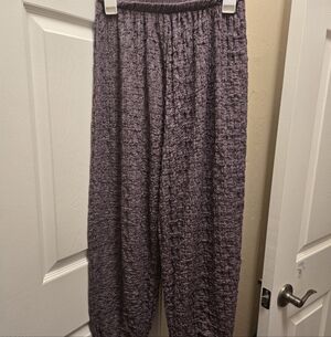 Zara BalloonTextured Purple Pants